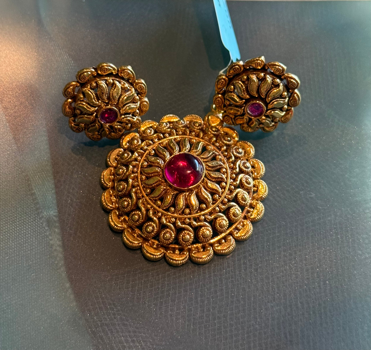 GOLD PLATE PENDANT SET GPI065
