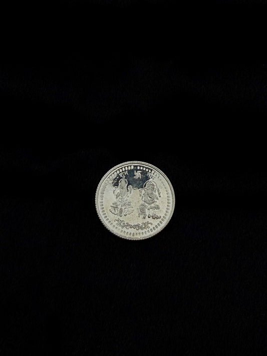 LAXMI GANESH SILVER COIN SC008