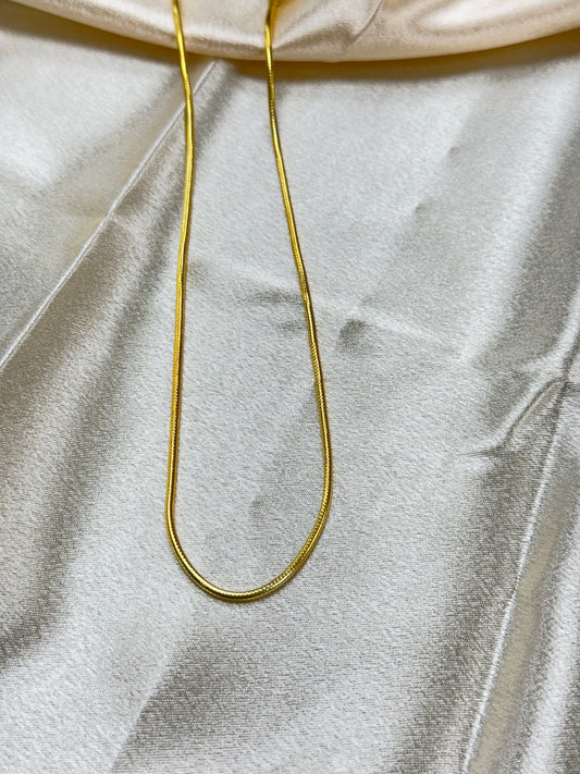 GIRLS SILVER GOLD PLATED CHAIN GPI034
