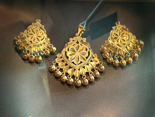 GOLD PLATE PENDANT SET GPI072