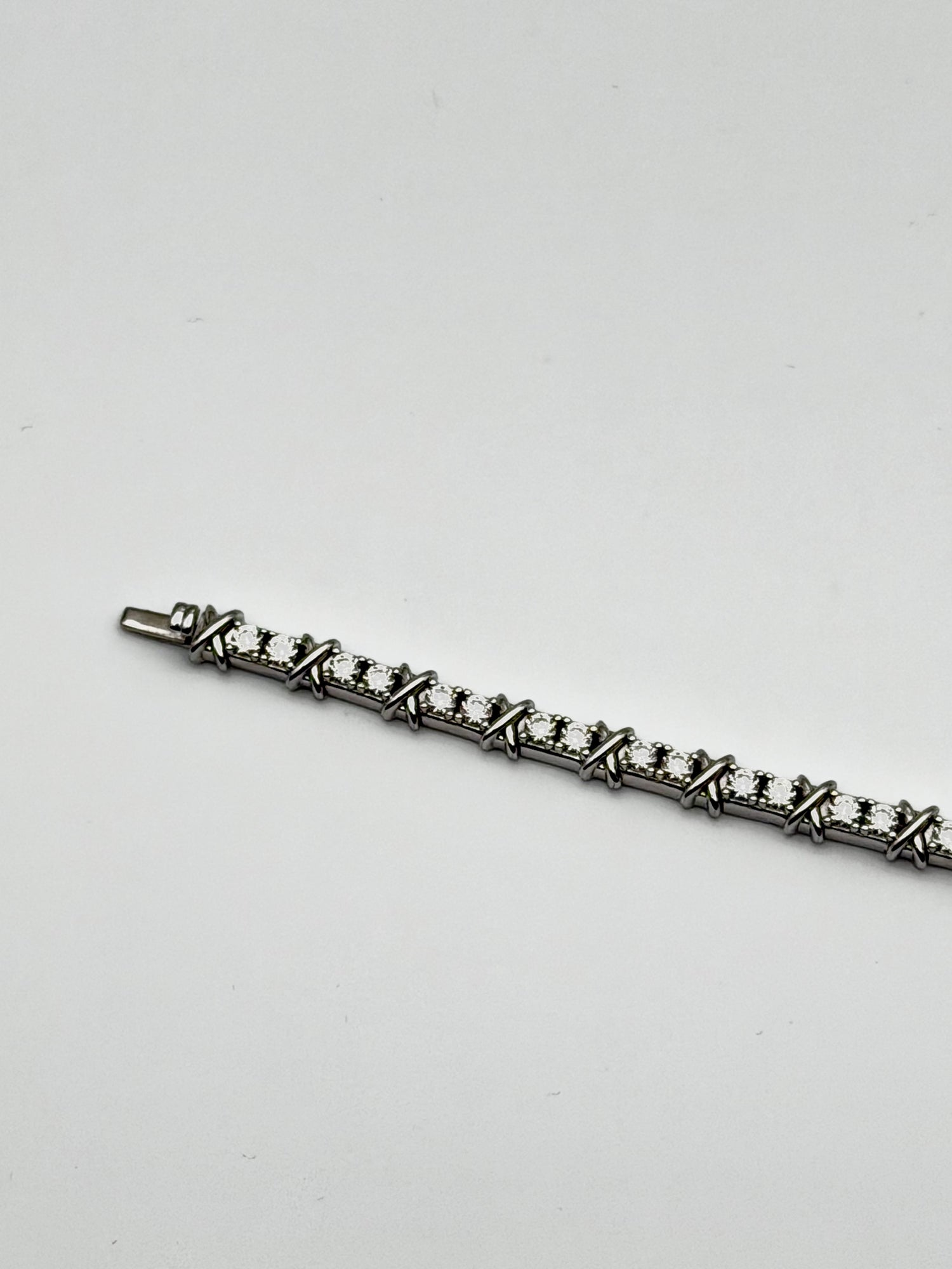 SILVER MOISSANITE TENNIS BRACELET 5976