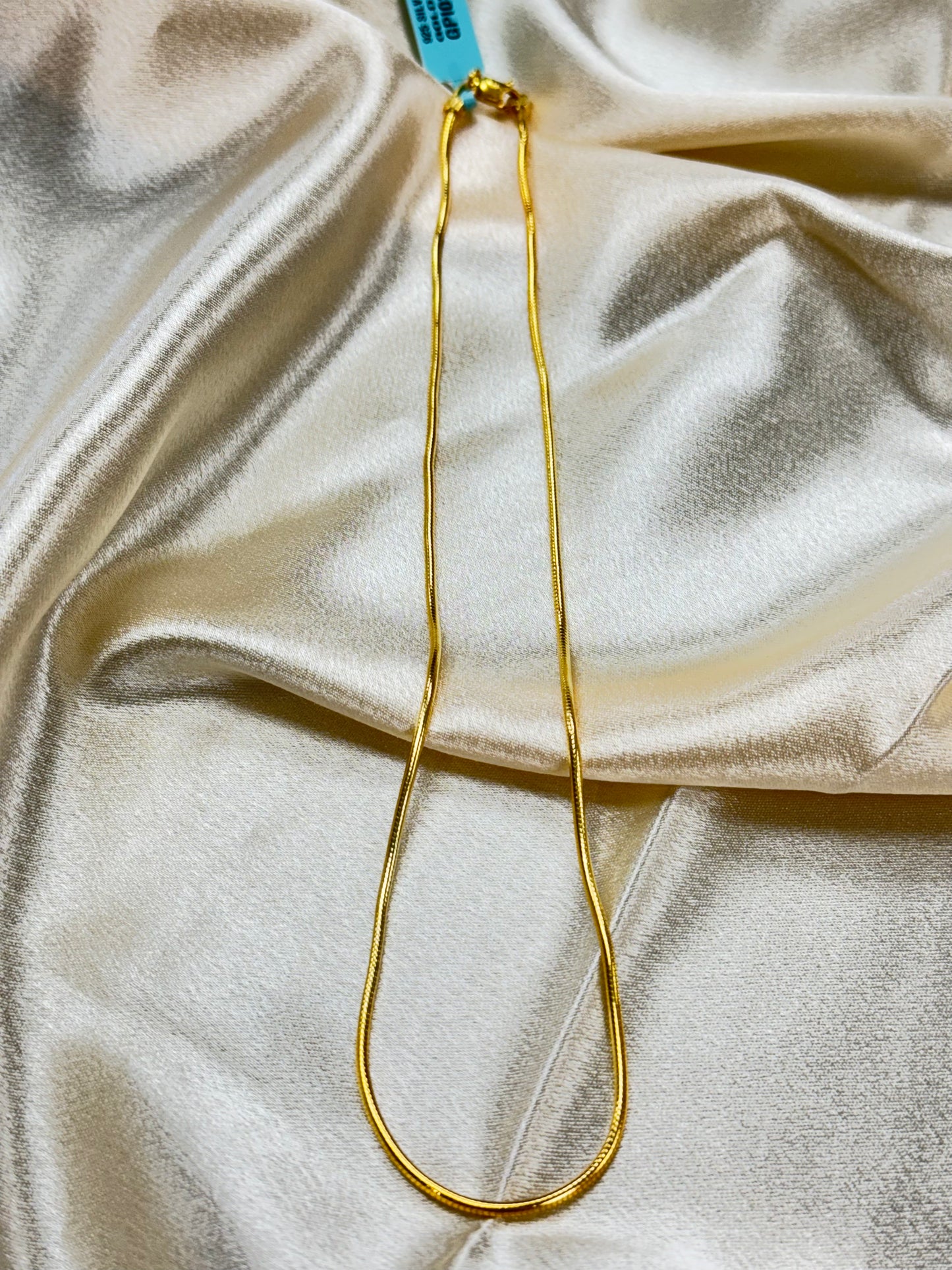 GIRLS SILVER GOLD PLATED CHAIN GPI034