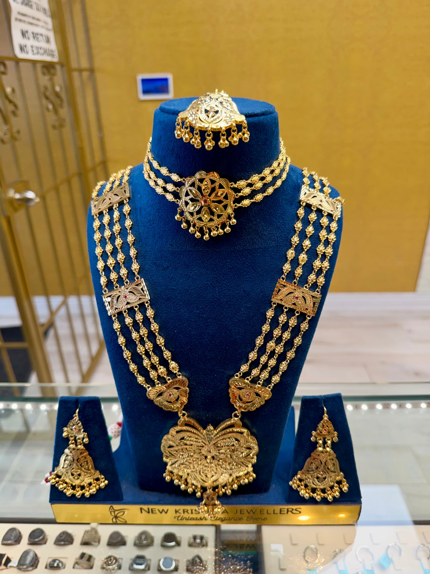 GOLD PLATED RANI HAAR 108.9gr