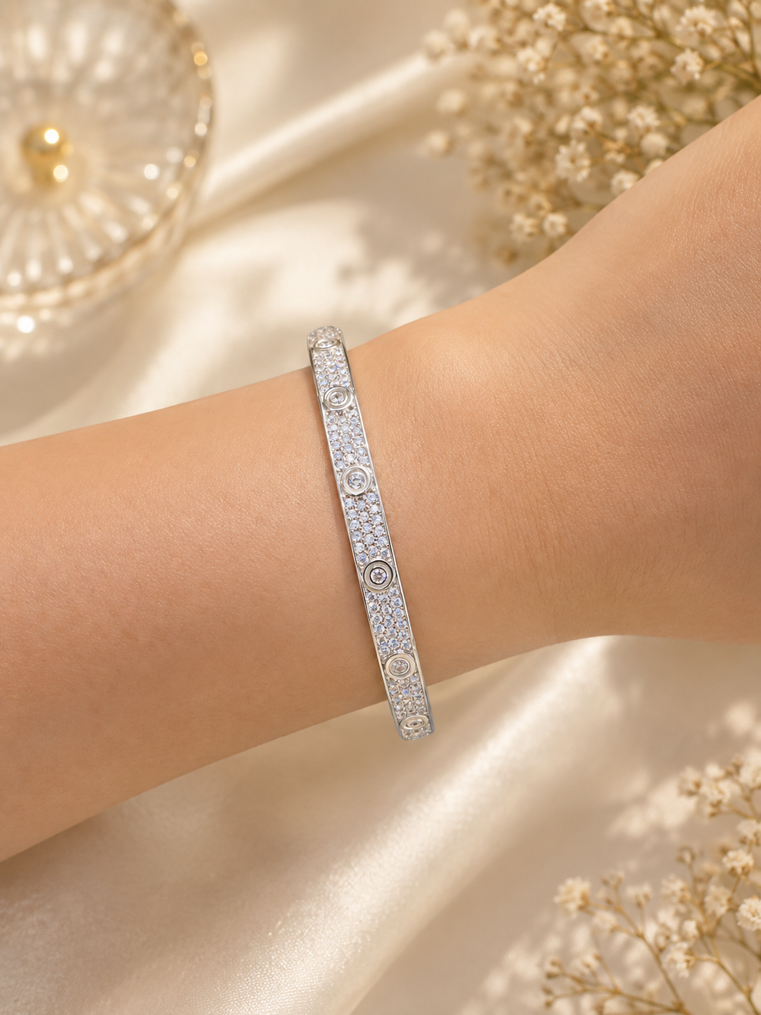 925 SILVER CARTIER BANGLE BRACELET GB278