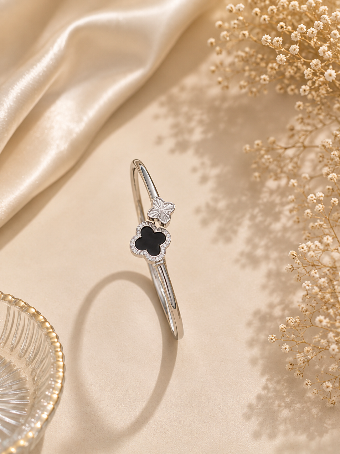 925 SILVER VANCLEEF BANGLE BRACELET GB182