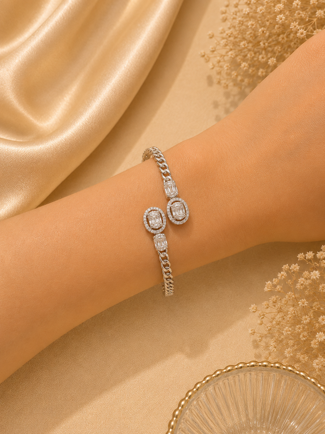 925 SILVER BANGLE BRACELET GB196
