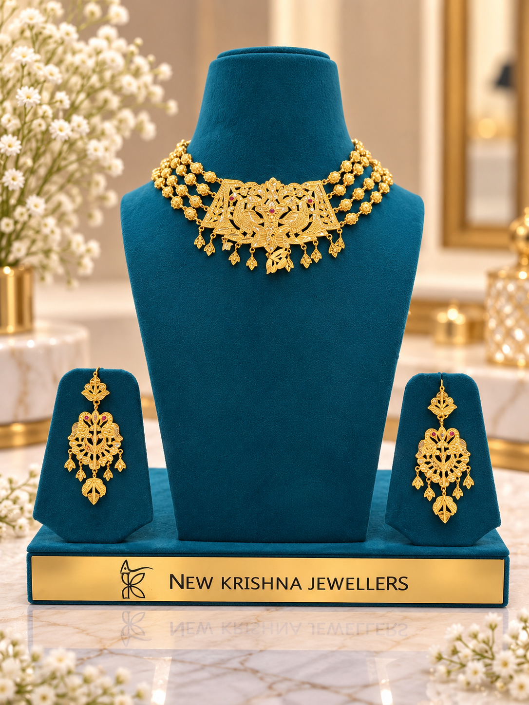 PURE SILVER GOLD PLATED SET GP047
