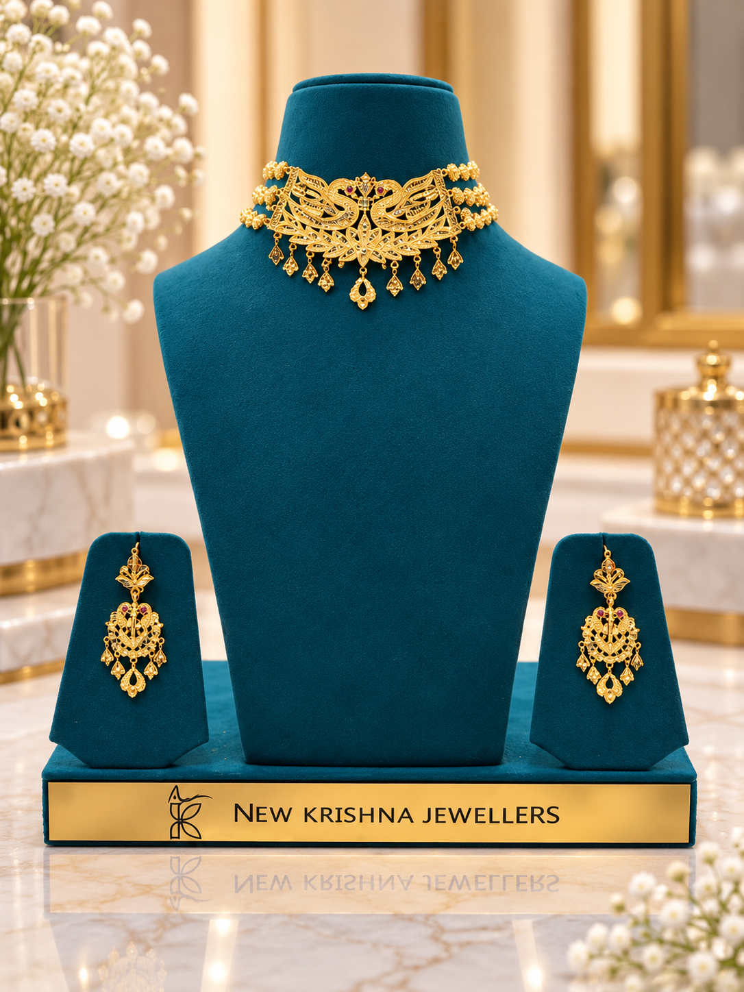 PURE SILVER GOLD PLATED SET GP066