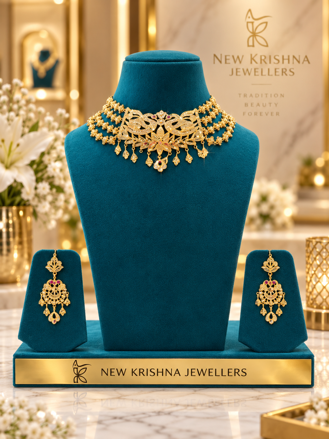 PURE SILVER GOLD PLATED SET GP063