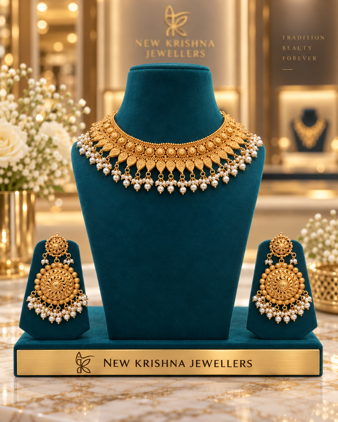 PURE SILVER GOLD PLATED SET GP074