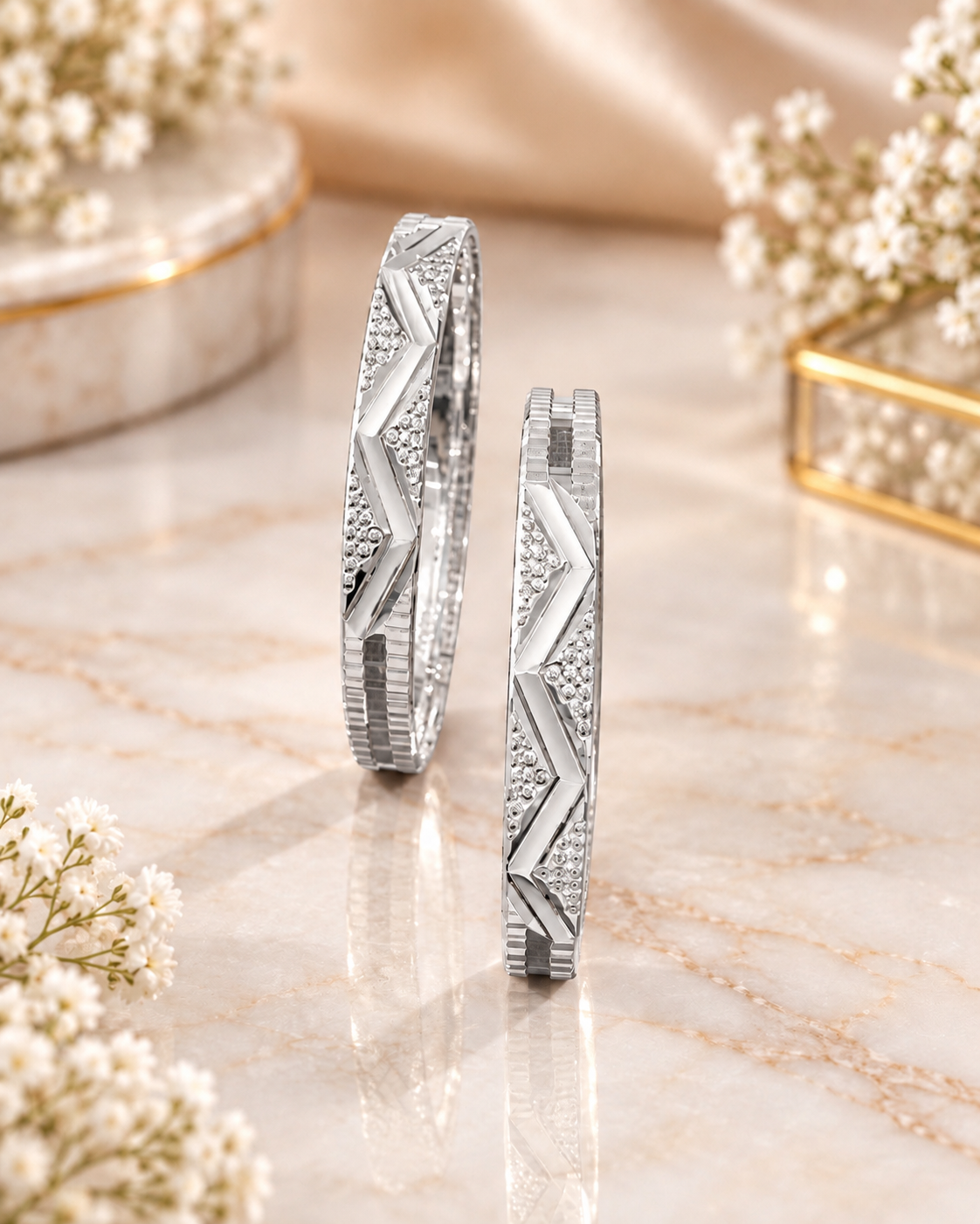PURE SILVER WOMEN BANGLES LB009