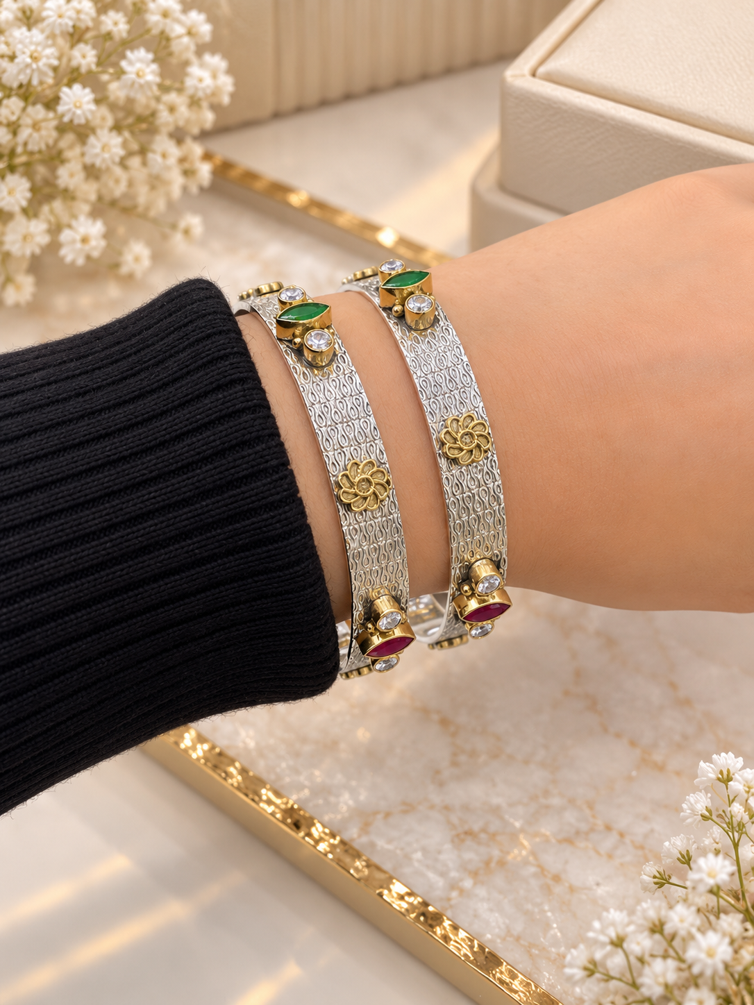 PURE SILVER WOMEN BANGLES LB045