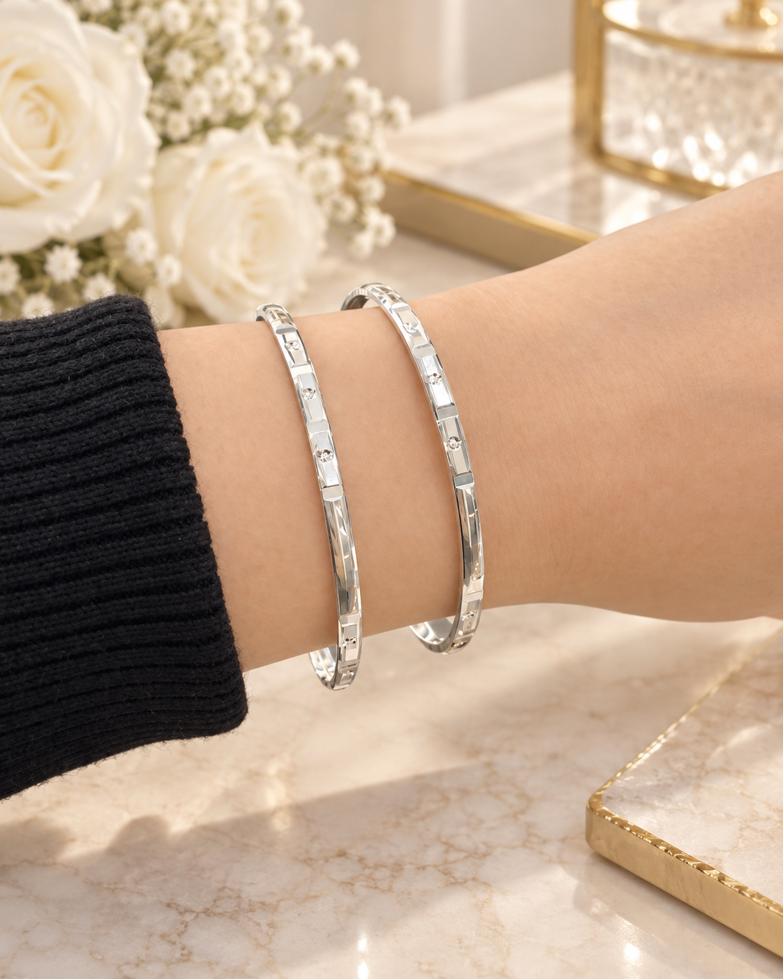 PURE SILVER WOMEN BANGLES LB023