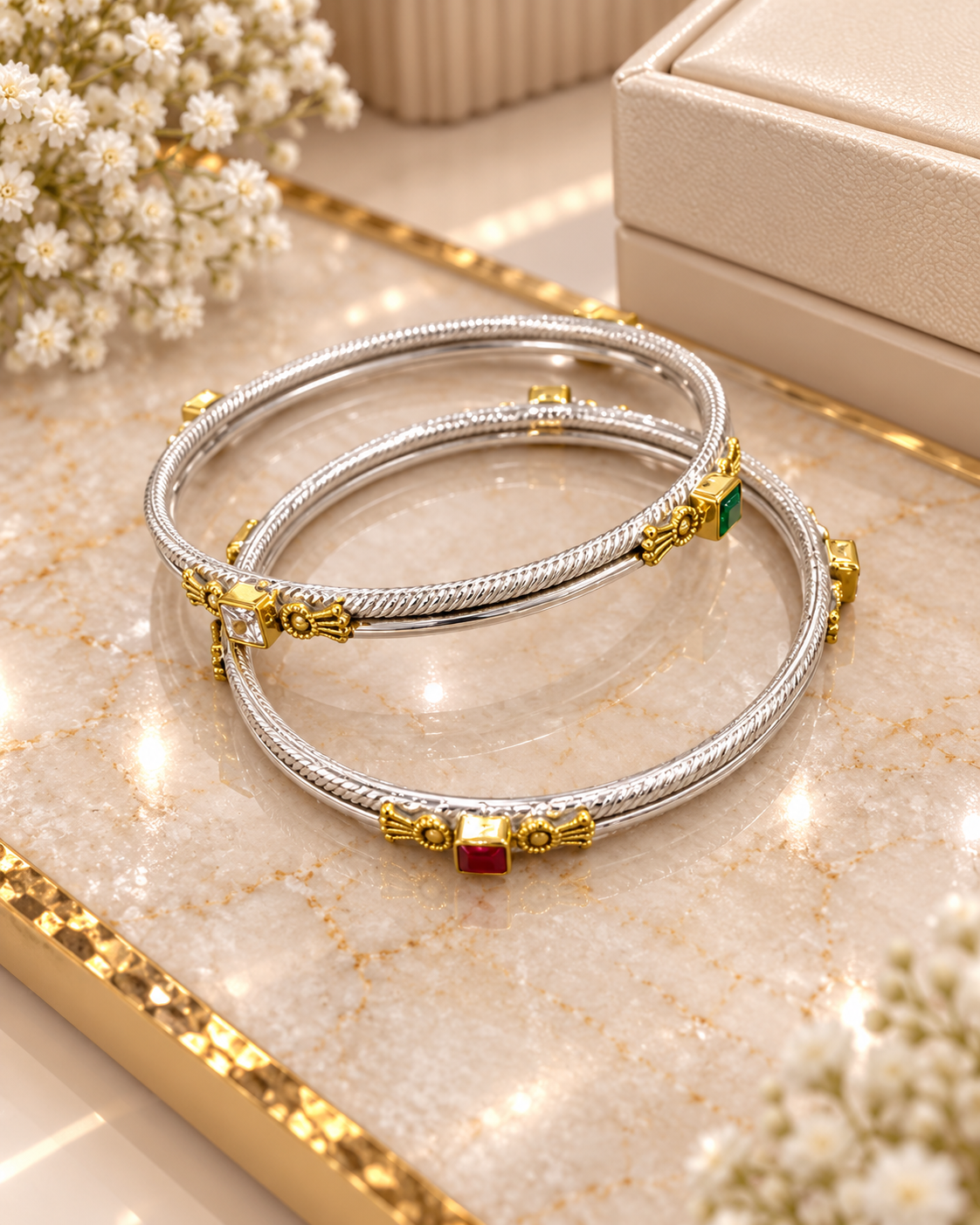 PURE SILVER WOMEN BANGLES LB043