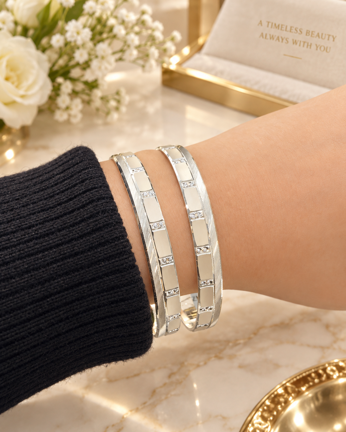 PURE SILVER WOMEN BANGLES LB017