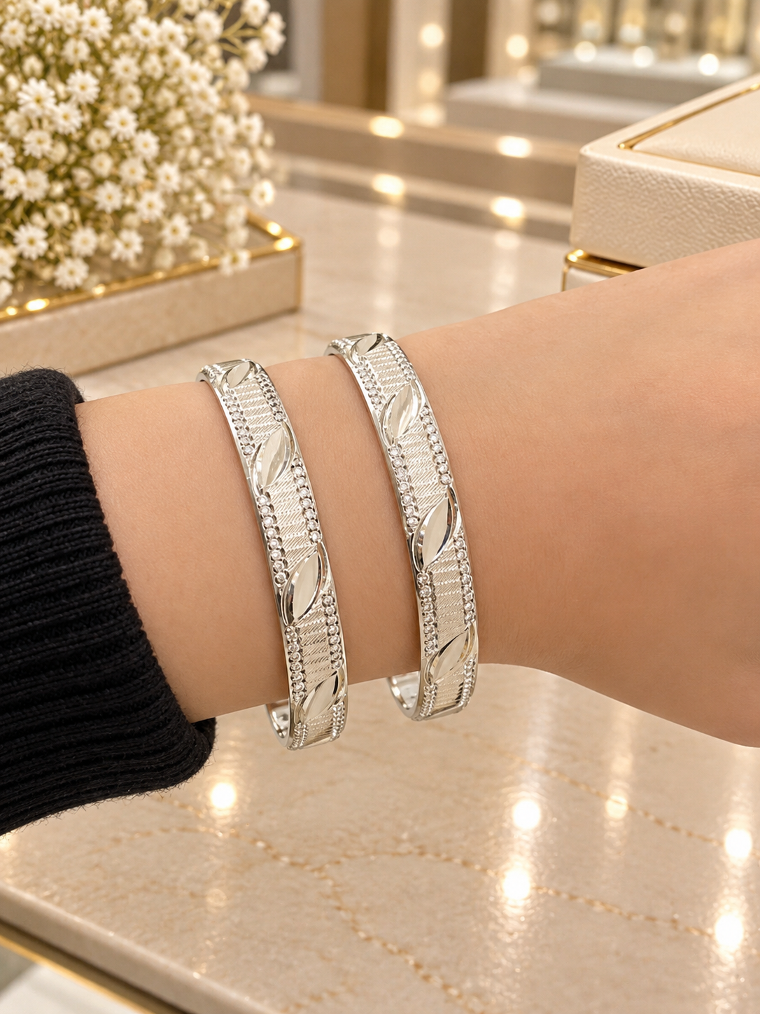 PURE SILVER WOMEN BANGLES LB004
