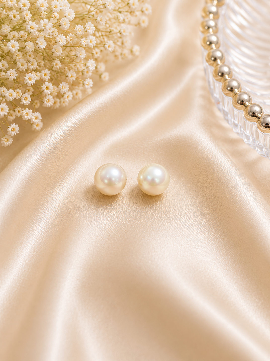 925 SILVER PEARL EASTUDS GE887