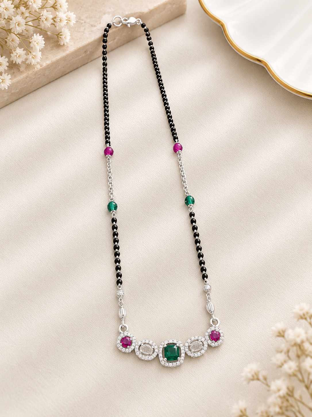 925 SILVER MANGALSUTRA MG007