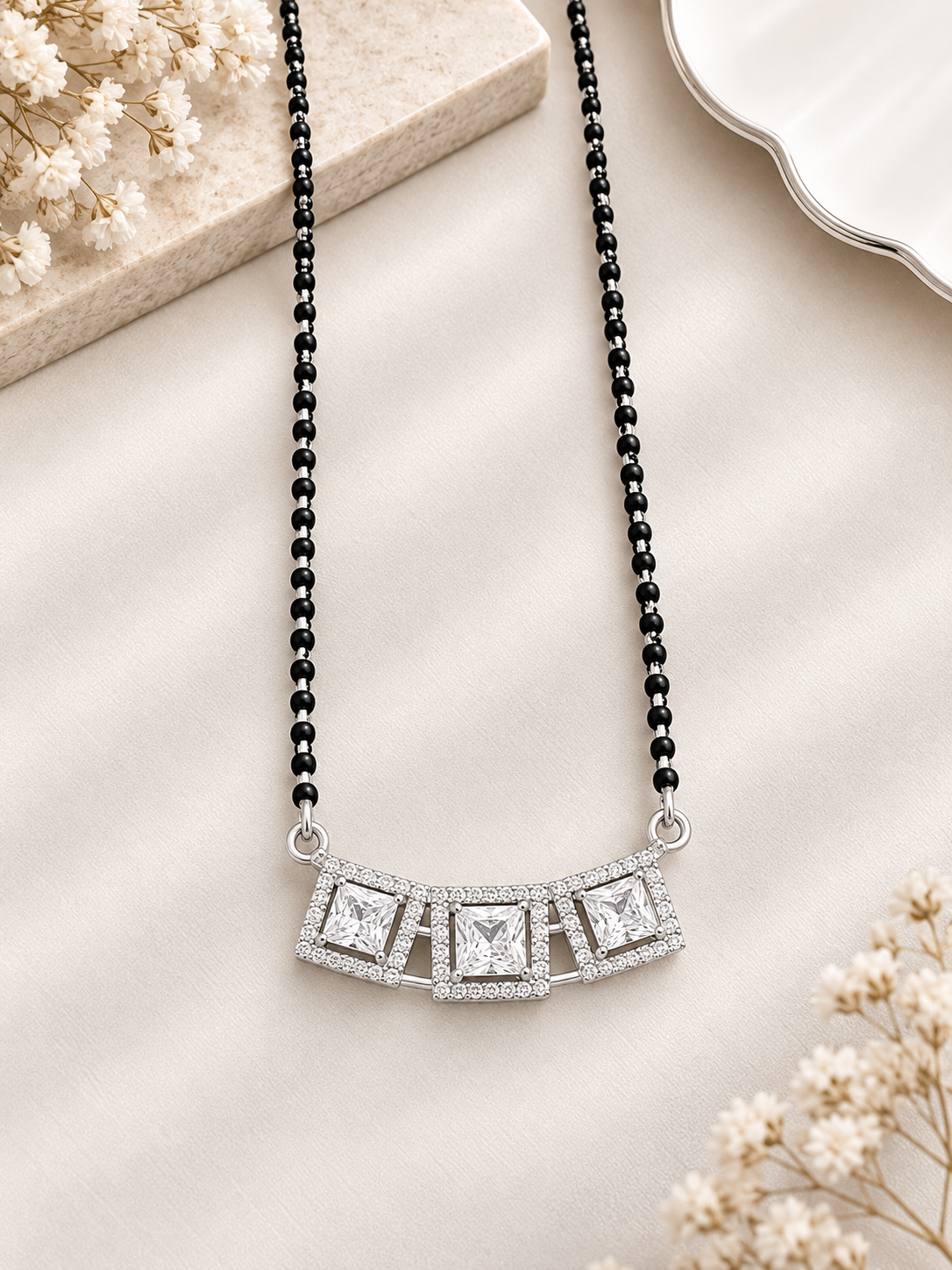 925 SILVER MANGALSUTRA MG012