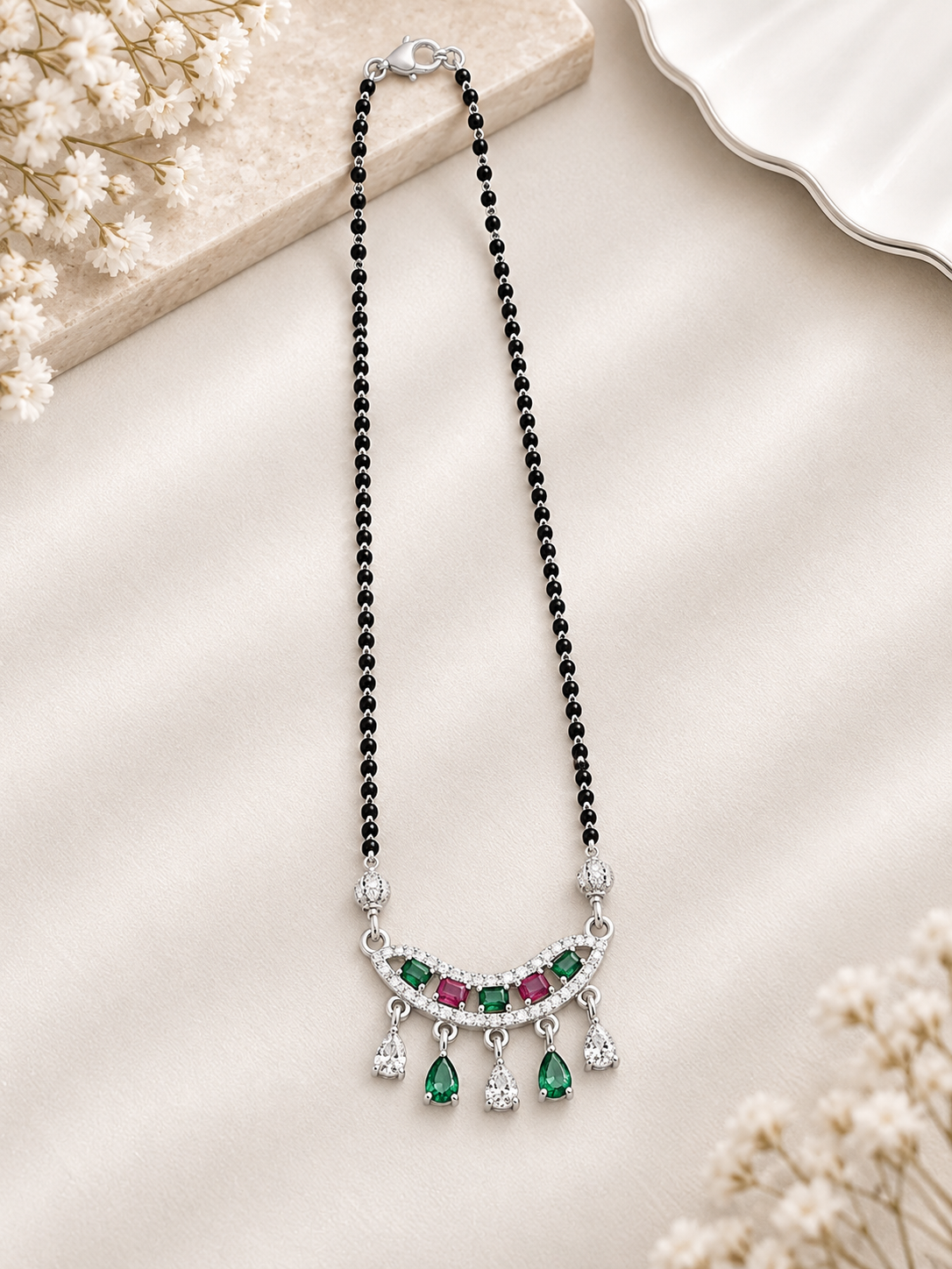 925 SILVER MANGALSUTRA MG009