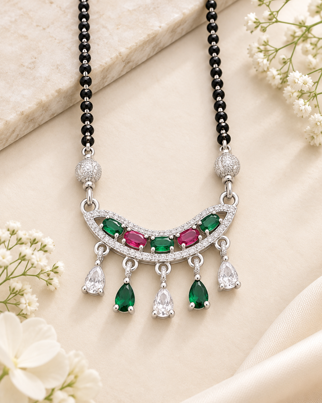 925 SILVER MANGALSUTRA MG009