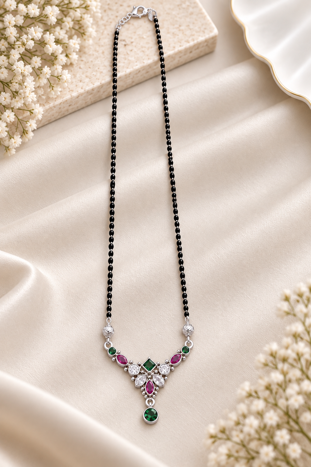 925 SILVER MANGALSUTRA MG008