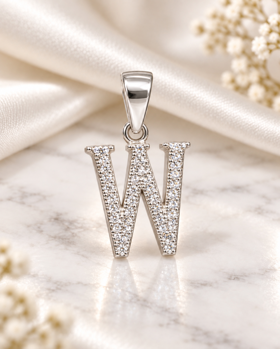925 SILVER ALPHABET W PENDANT SP003