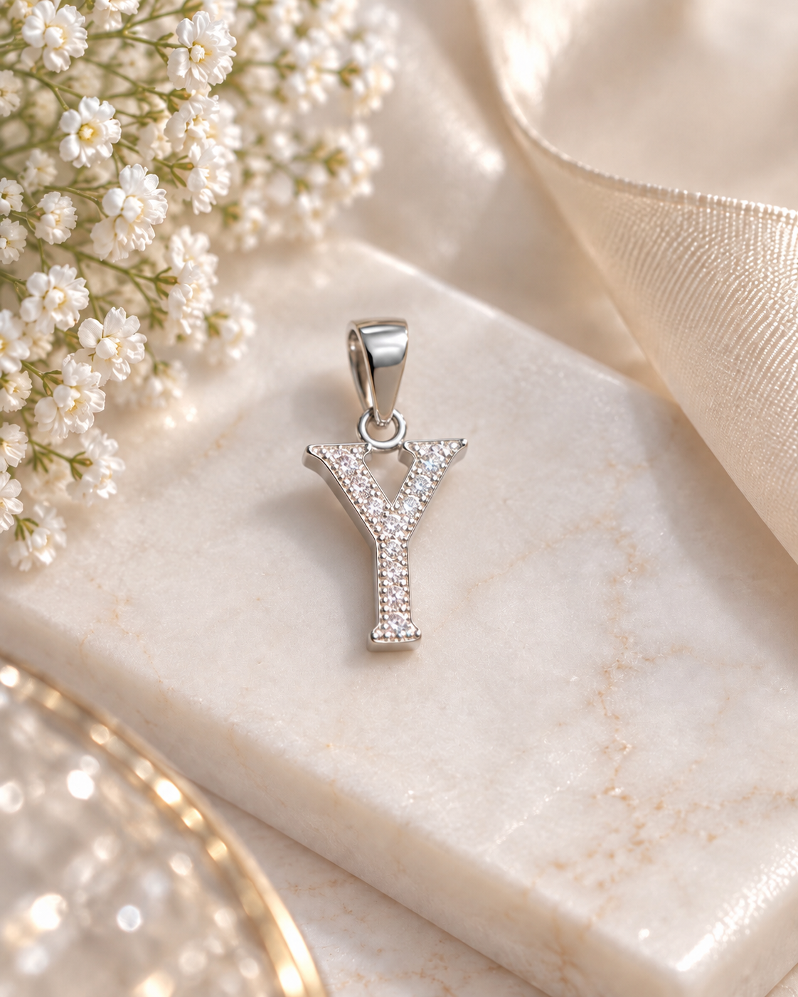 925 SILVER ALPHABET Y PENDANT SP211