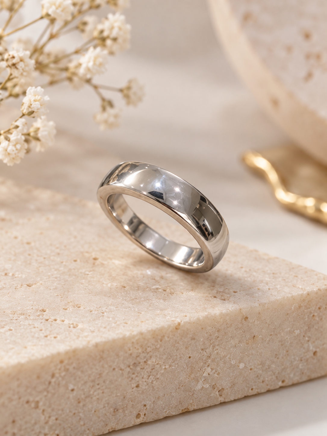 925 SILVER BAND SIZE 8 PB081