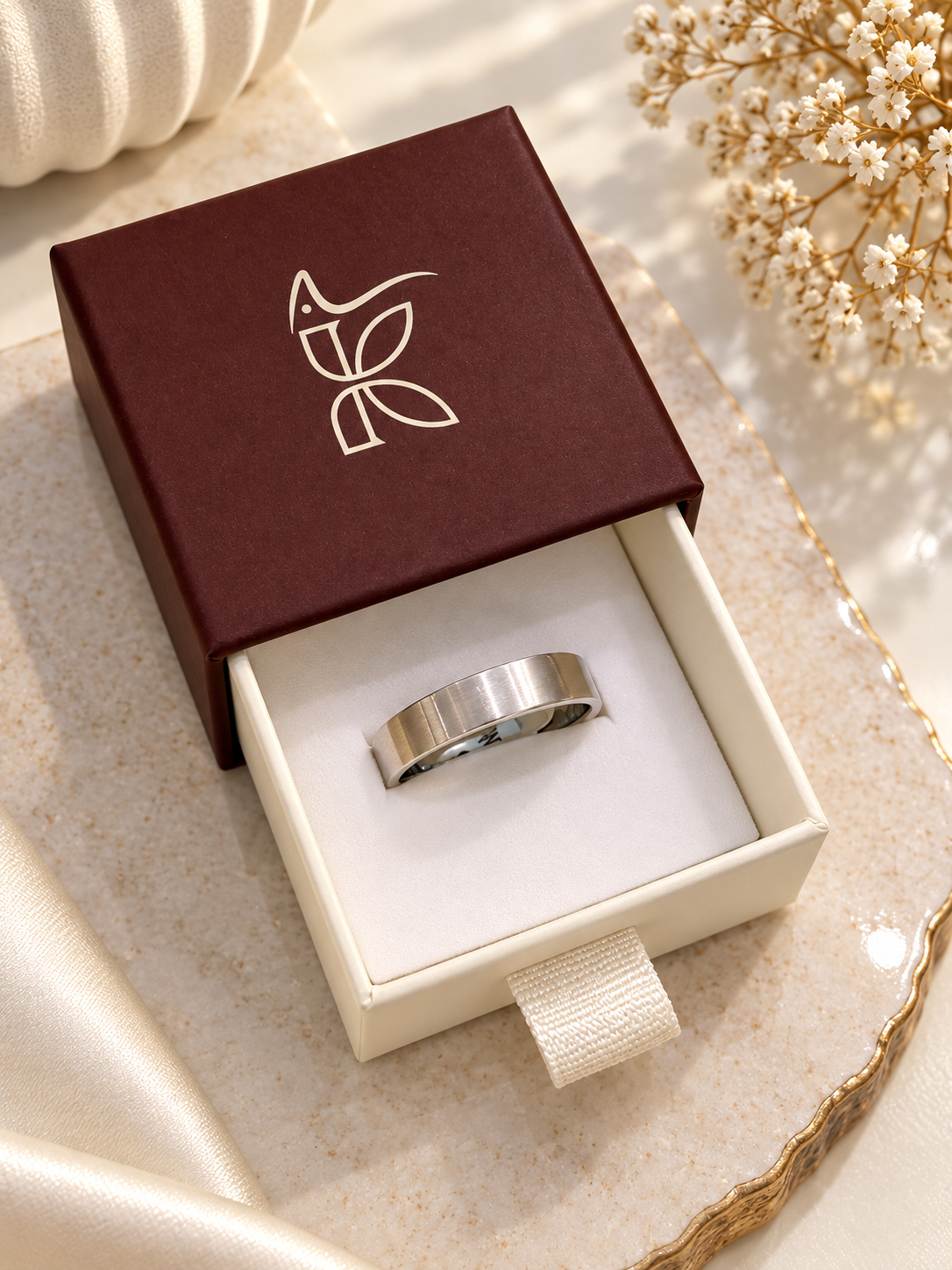 925 SILVER BAND SIZE 12 PB140