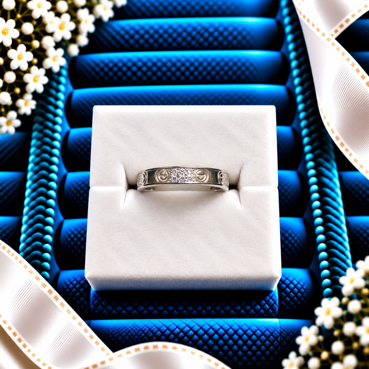 925 SILVER RING SIZE 5 GR190