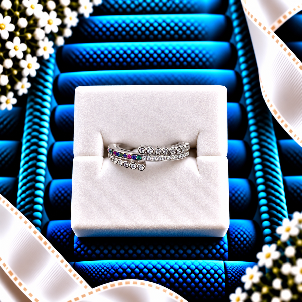 925 SILVER RING SIZE 6 GR359