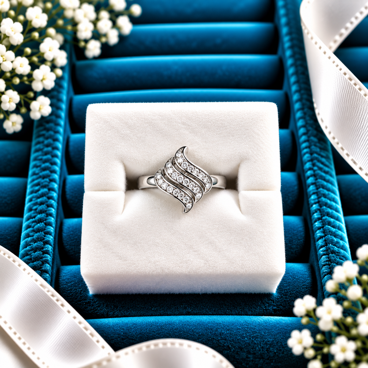 925 SILVER RING SIZE 5 GR147