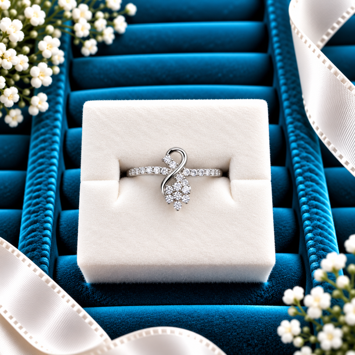 925 SILVER RING SIZE 5 GR153
