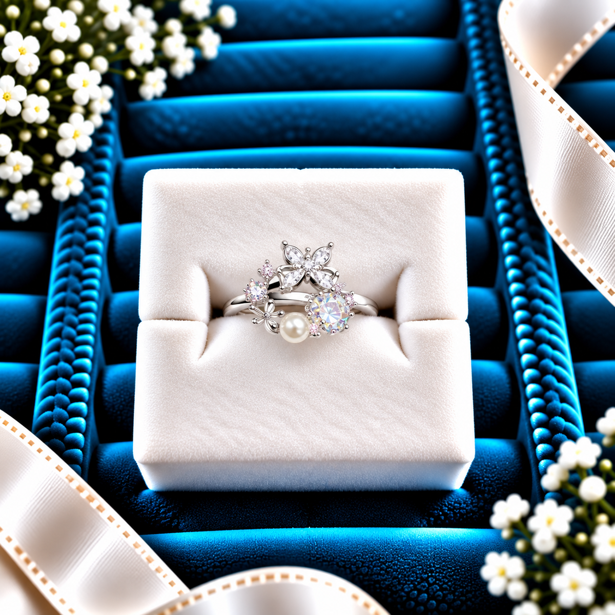 925 SILVER RING SIZE 8 GR537