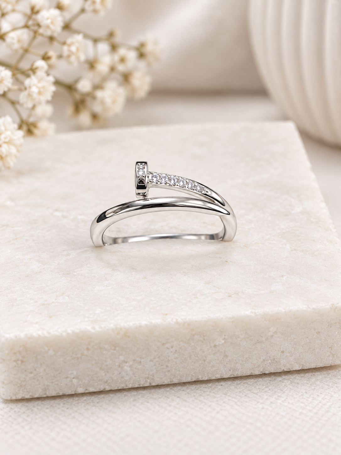 925 SILVER ADJUSTABLE RING GR664