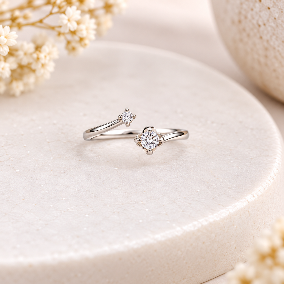 925 SILVER ADJUSTABLE RING GR685