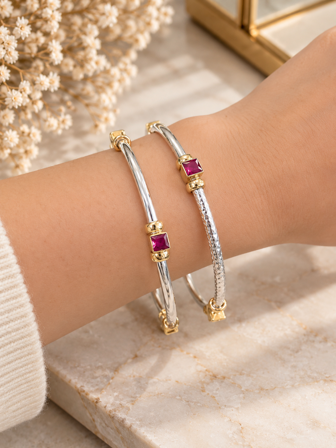 925 SILVER JODHPURI BANGLES SIZE 2.4 LB062