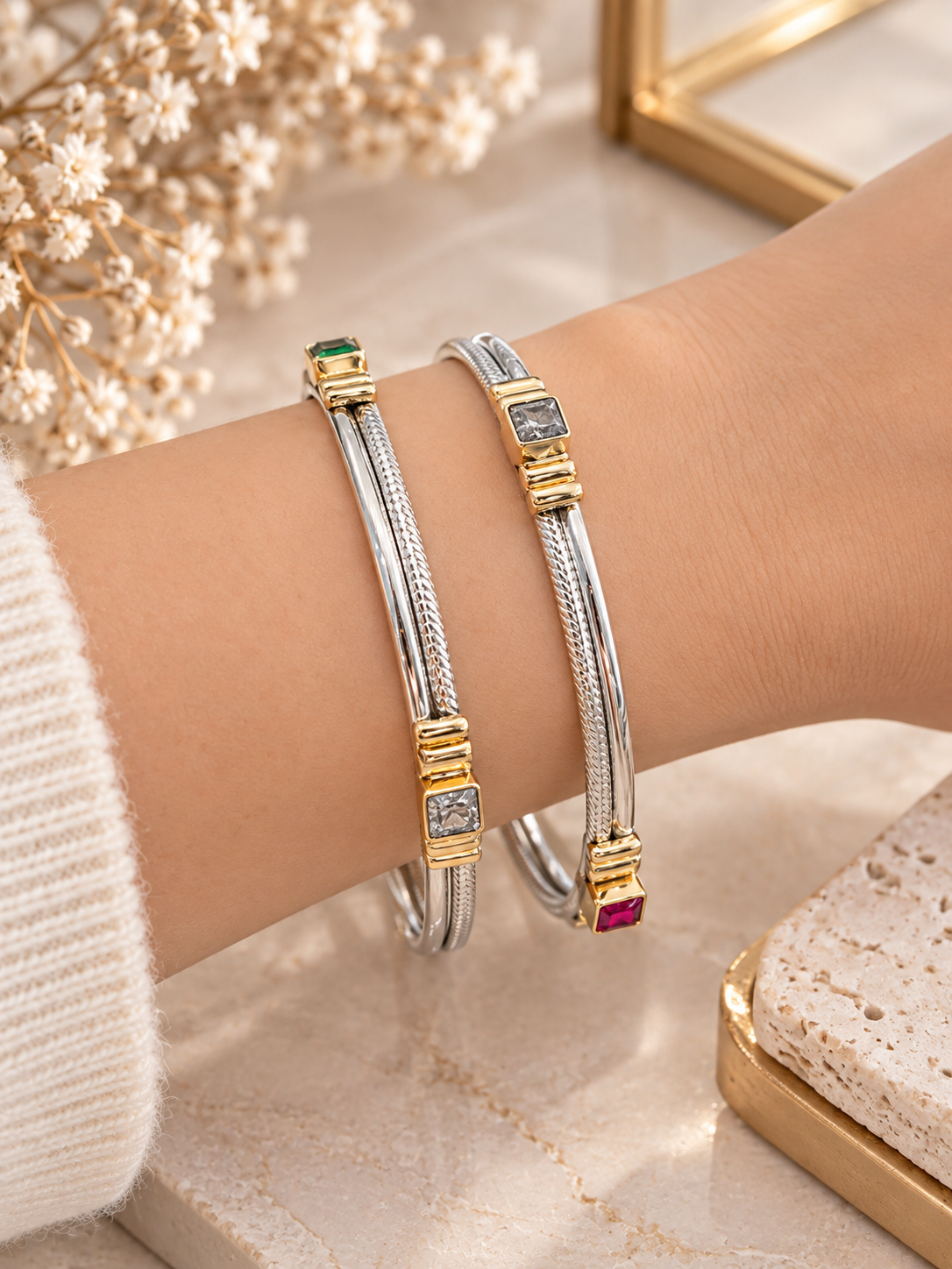 925 SILVER JODHPURI BANGLES SIZE 2.5 LB064