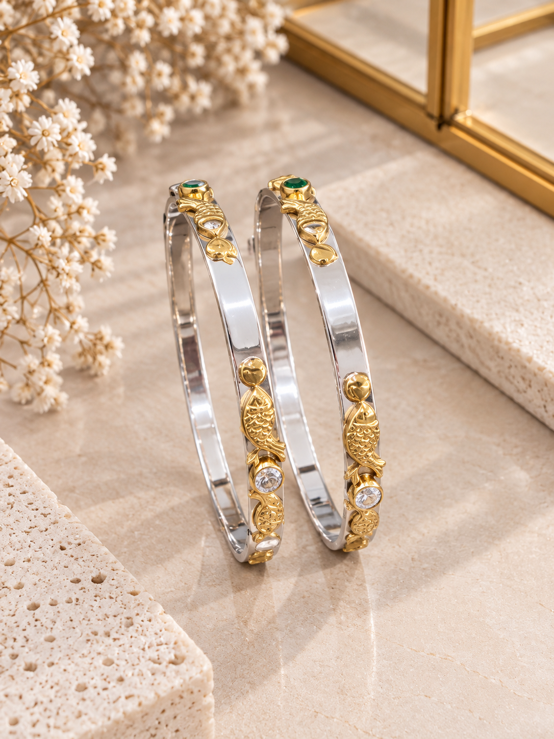 925 SILVER JODHPURI BANGLES SIZE 2.5 LB065
