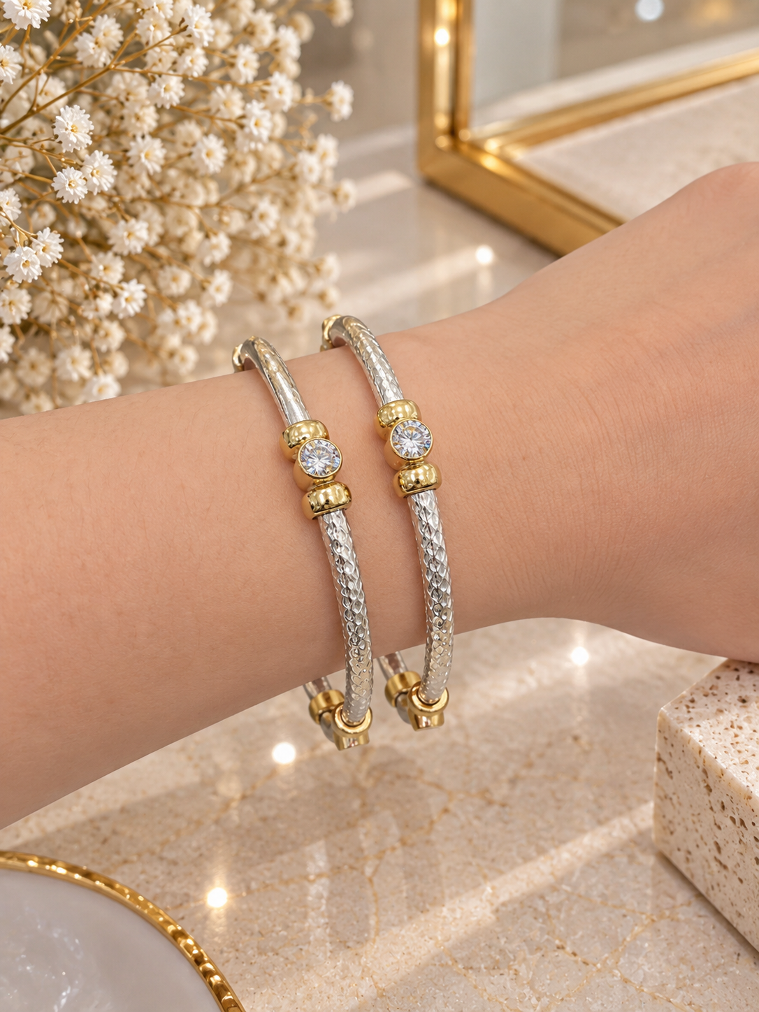 925 SILVER JODHPURI BANGLES SIZE 2.3 LB061