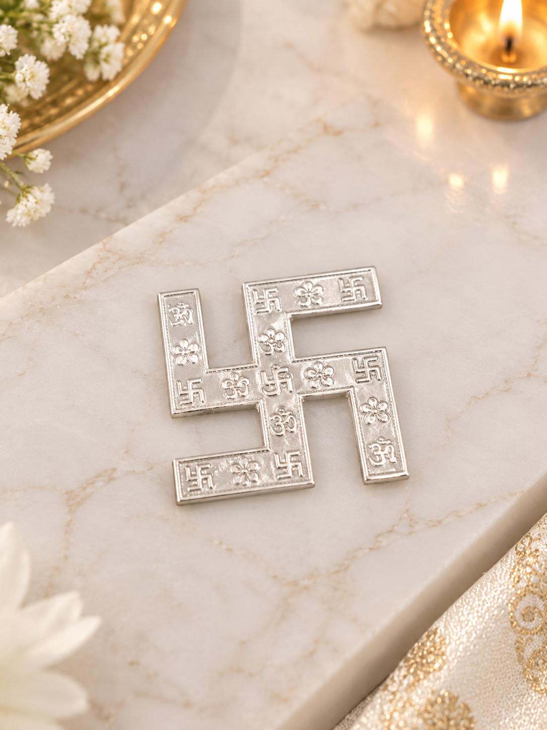 PURE SILVER SWASTIK