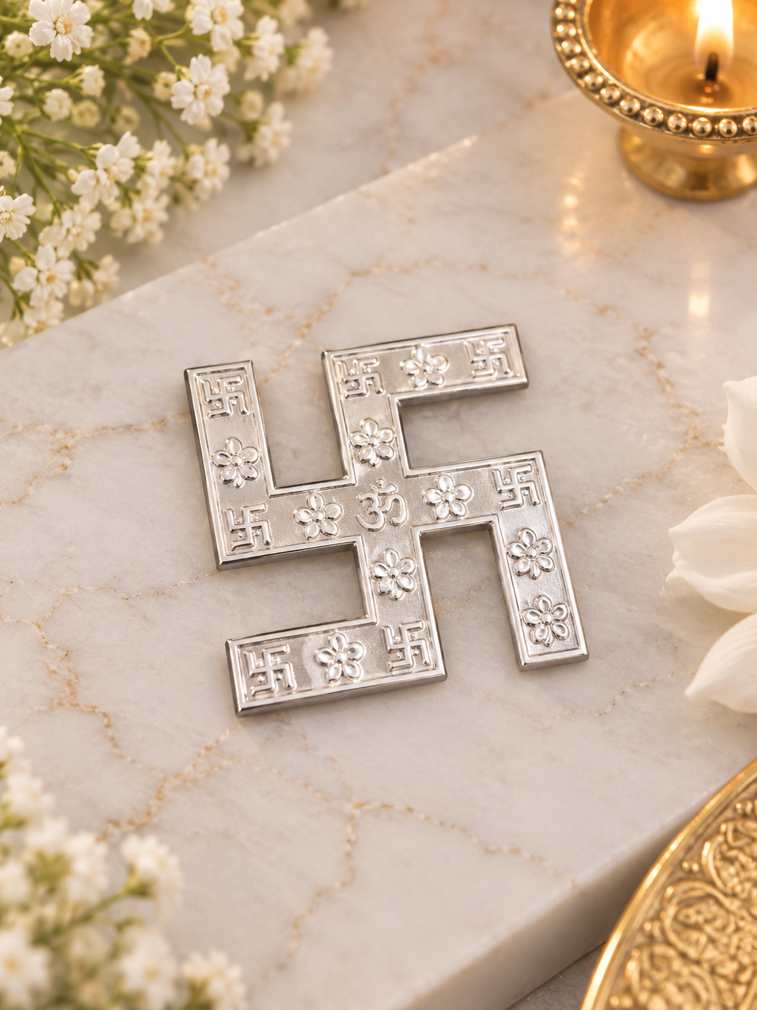 PURE SILVER SWASTIK