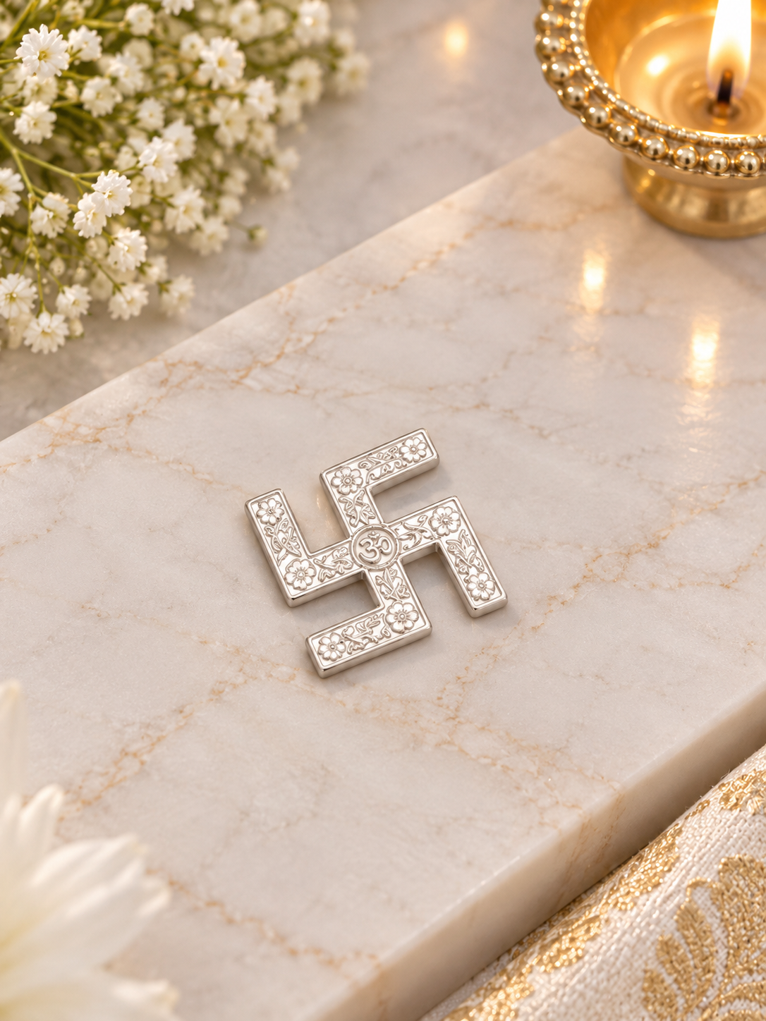 PURE SILVER SWASTIK