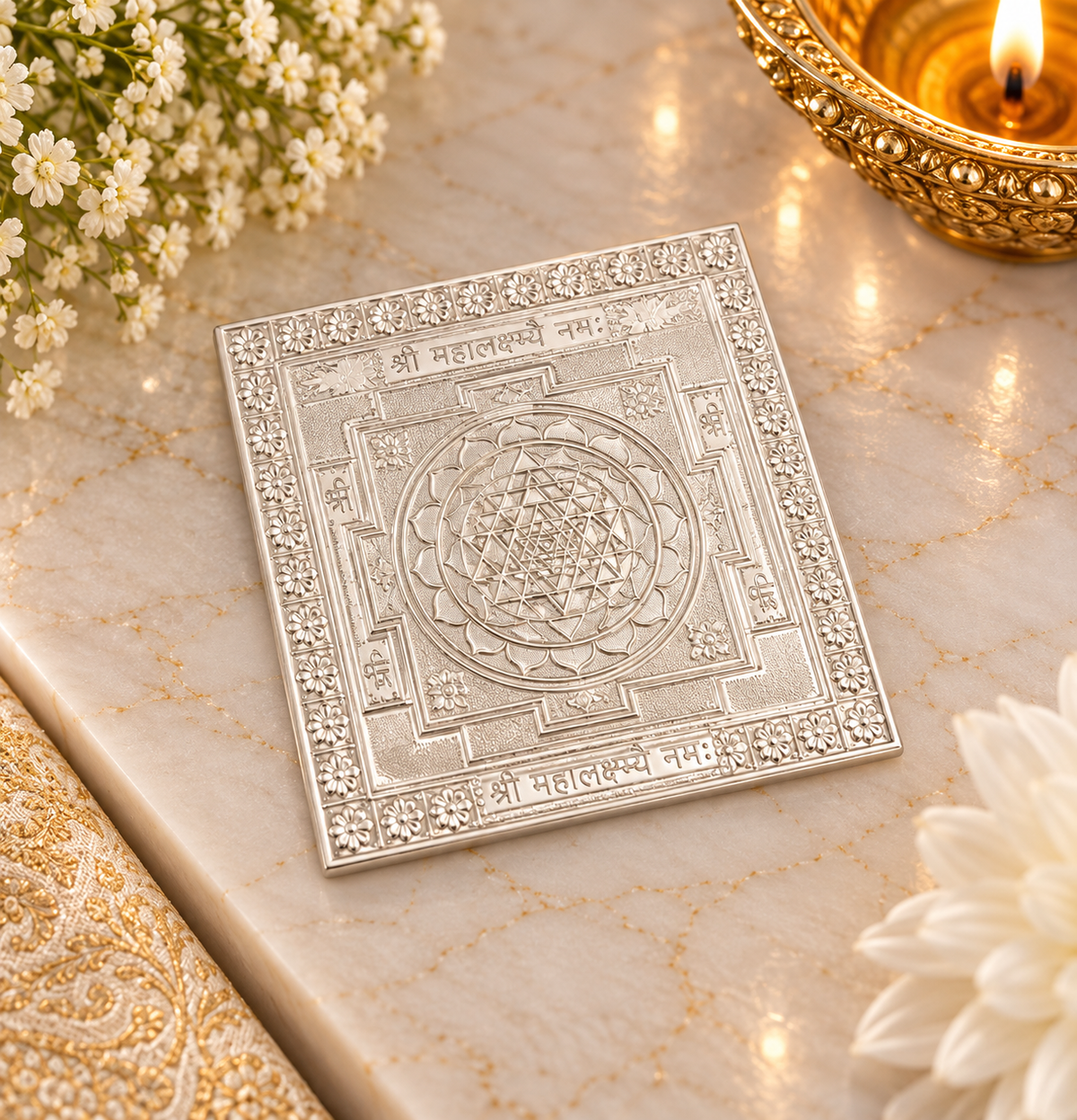 PURE SILVER SHRI YANTRA
