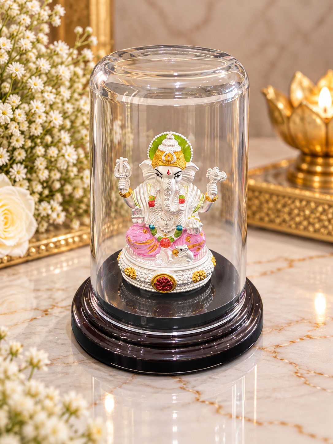 PURE SILVER GANESH JI IDOL