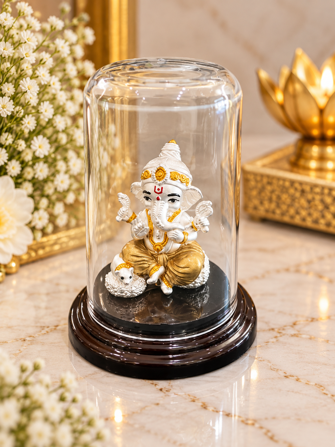 PURE SILVER GANESH JI IDOL