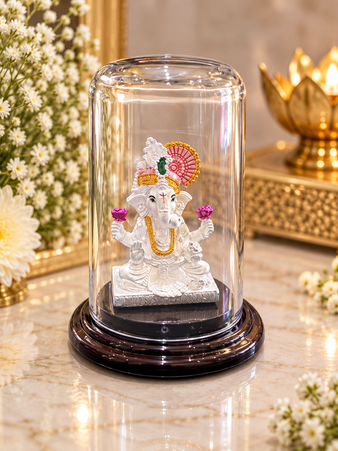 PURE SILVER GANESH JI IDOL