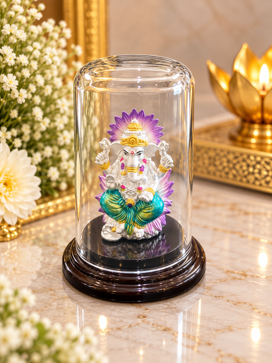 PURE SILVER GANESH JI IDOL