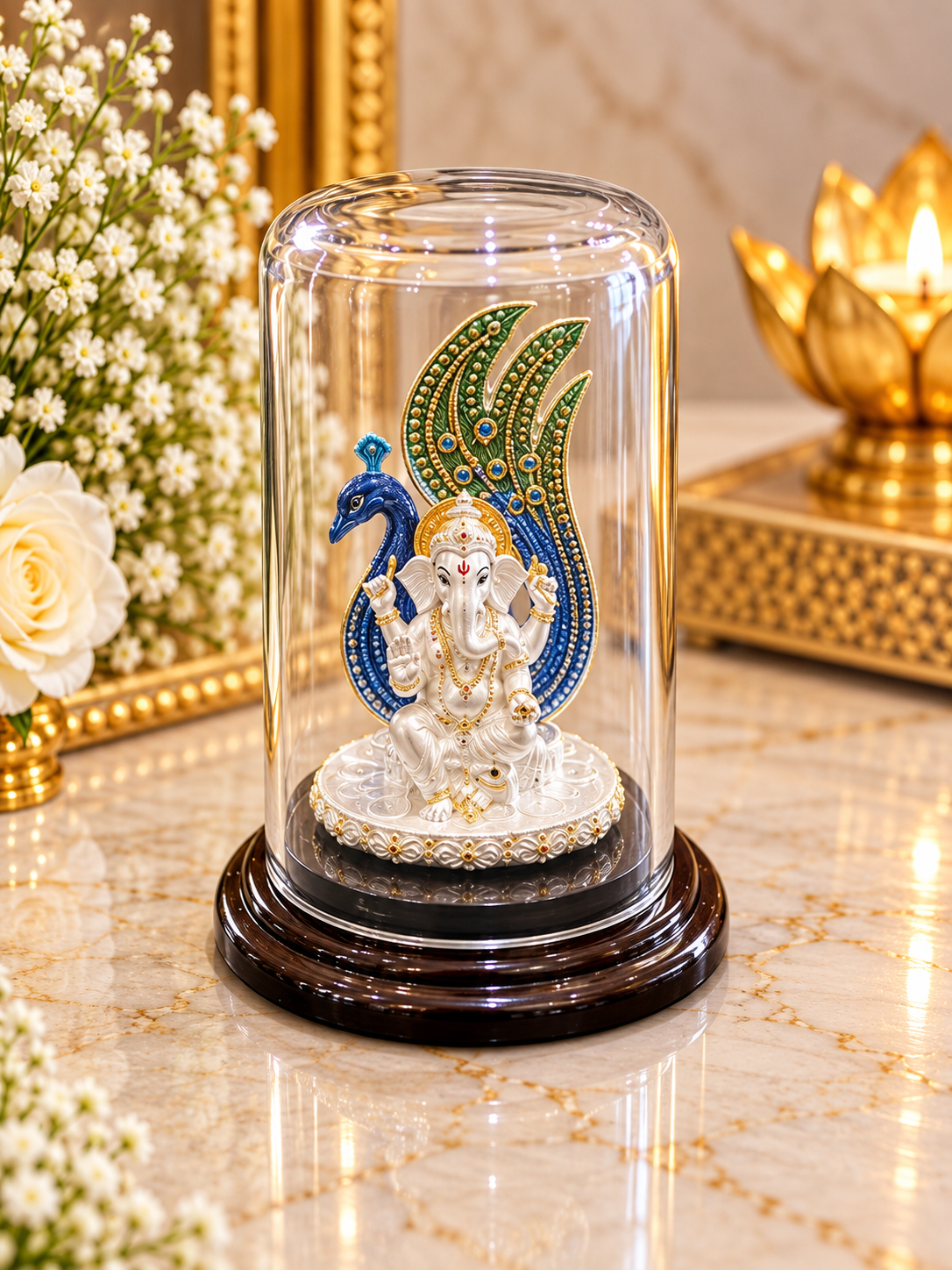 PURE SILVER GANESH JI IDOL